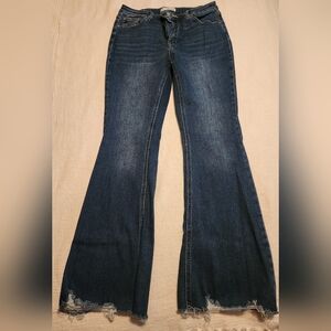 Kancan Jeans Distressed Bottom Size 13/30
